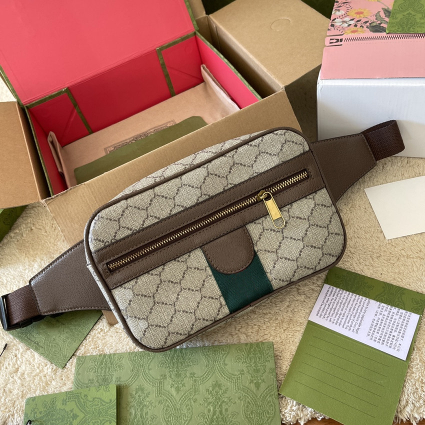 Designer Waist Bag Mens Shoulder Bags Chest Purses Womens Handbag Crossbody Classic Letter Leather Canvas Strap with Box