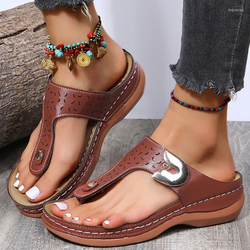 Sandals Women Soft Wedge Heels Summer Flip Flops Heel Chaussure Femme Wedges Shoes For Platform, Brown2
Sandals Women Soft Wedge Heels Summer Flip Flops Heel Chaussure Femme Wedges Shoes For Platform, Brown2