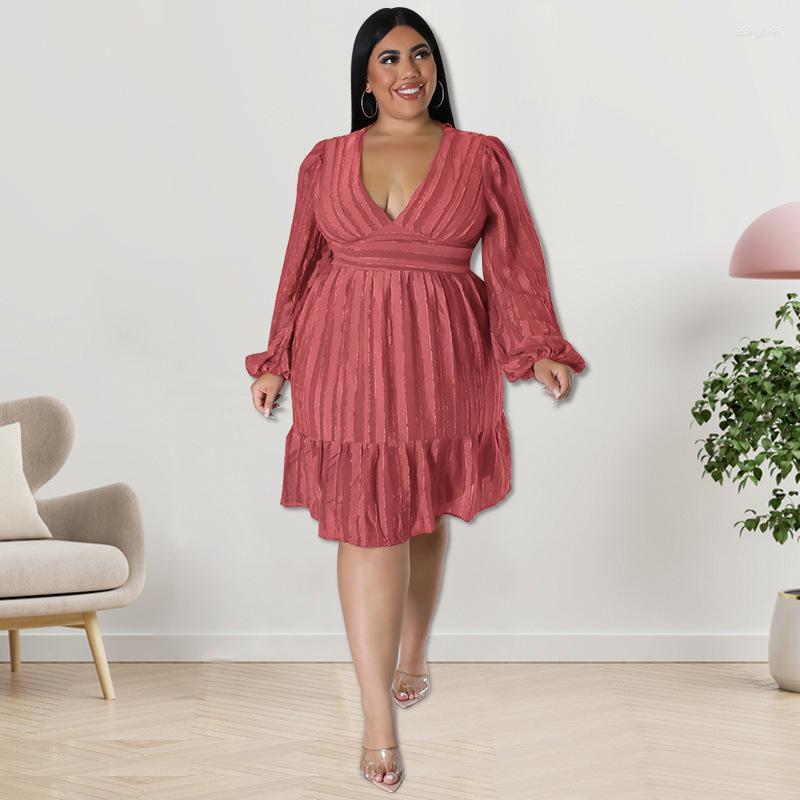 Plus Size Dresses KEXU Women Elegant Dress Fashion Casual Jacquard Striped Party Sexy V-Neck Long Sleeve Lady Evening, Black
Plus Size Dresses KEXU Women Elegant Dress Fashion Casual Jacquard Striped Party Sexy V-Neck Long Sleeve Lady Evening, Black