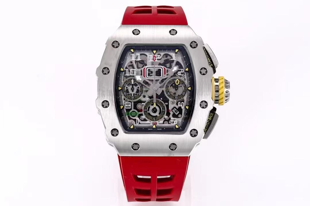 New Chronograph mechanical wrist watches rm11-03 KV Men with 7750 multifun ctional chrono movementwater resistant Designer High-quality 1p, As shown
New Chronograph mechanical wrist watches rm11-03 KV Men with 7750 multifun ctional chrono movementwater resistant Designer High-quality 1p, As shown