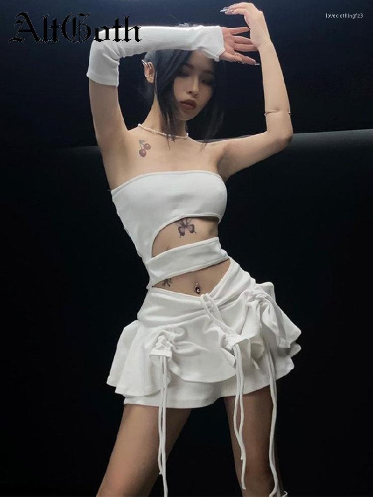 Casual Dresses AltGoth Fairycore Grunge Sexy White Dress Women Mall Goth Hollow Out Drawstring Rope Streetwear Y2k Emo Alt Indie Clothes
Casual Dresses AltGoth Fairycore Grunge Sexy White Dress Women Mall Goth Hollow Out Drawstring Rope Streetwear Y2k Emo Alt Indie Clothes