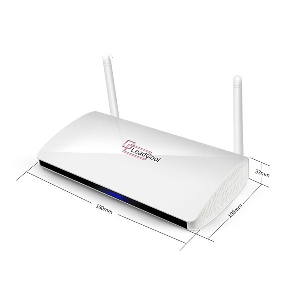 leadcool Android tv box 9.0 Amlogic S905W Quad-Core 2GB 16GB 2.4G wireless WiFi 4K 1080P FHD H.265 France Smart android tv