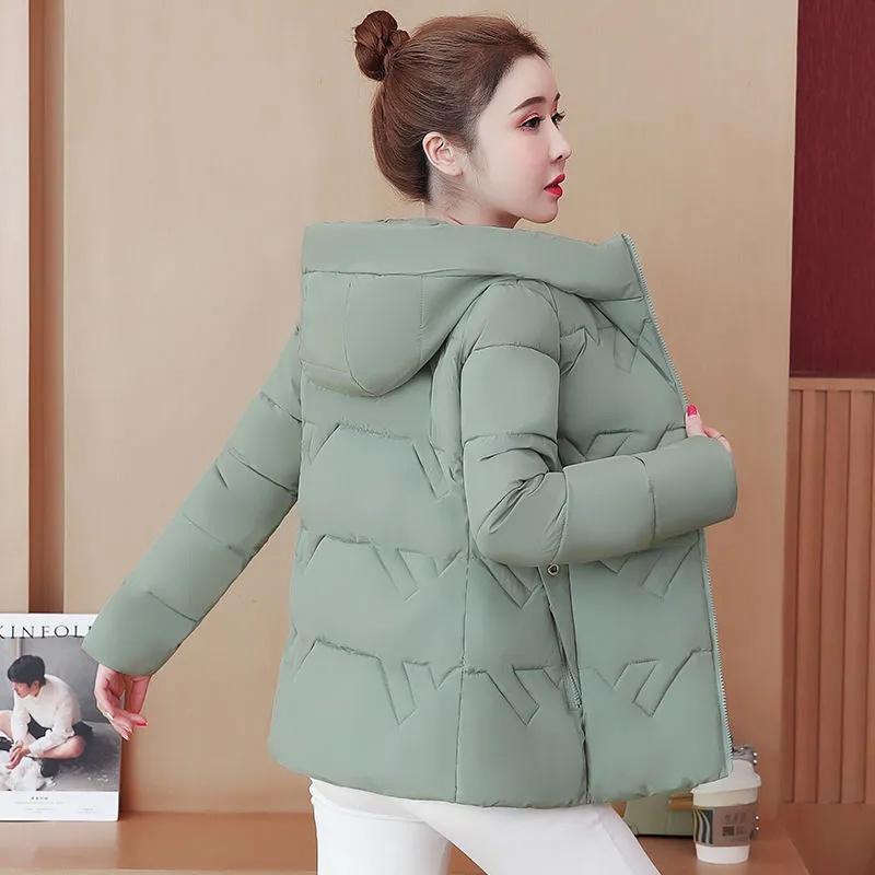 Leather Women's Padded Cotton Jacket Hooded 2021 New Slim Padded Jacket Zipper Warm Parkas Female Korean Black Winter Jacket Women green, Green gray
Leather Women's Padded Cotton Jacket Hooded 2021 New Slim Padded Jacket Zipper Warm Parkas Female Korean Black Winter Jacket Women green, Green gray