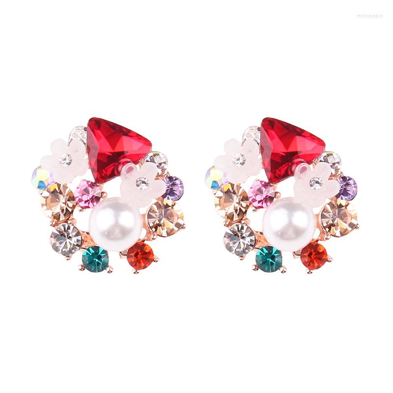 Stud Earrings LUBOV Colorful Fashion Geometric Inlaid Rhinestone Pearl Pink Flower Women Party Wedding Jewelry
Stud Earrings LUBOV Colorful Fashion Geometric Inlaid Rhinestone Pearl Pink Flower Women Party Wedding Jewelry
