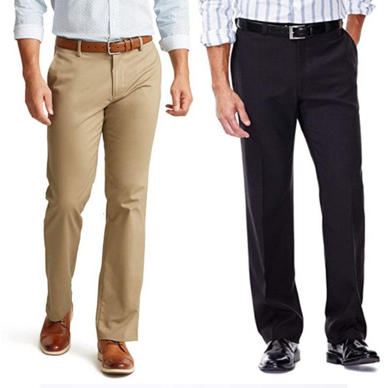 Men's Pants High Stretch Men's Classic Pants Summer Autumn Casual Pants Elastic High Waist Jogger Trousers Male Business Pants Drop 230420