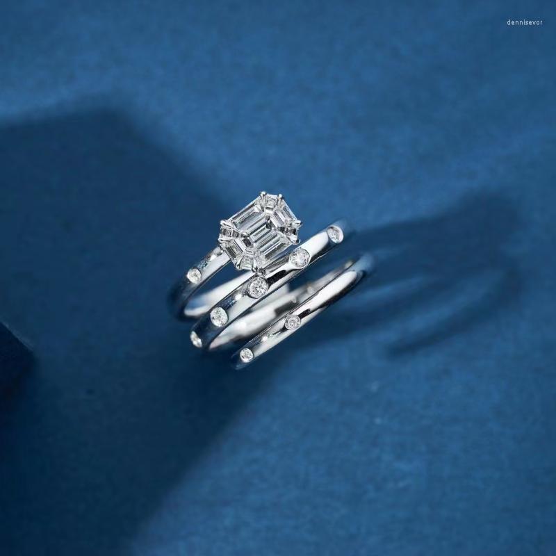 Cluster Rings Real 18k Gold Ring 0.55 Natural Diamond Gemstone For Women Wedding Bands Prong Setting Engagement Gift Fine Jewelry
Cluster Rings Real 18k Gold Ring 0.55 Natural Diamond Gemstone For Women Wedding Bands Prong Setting Engagement Gift Fine Jewelry
