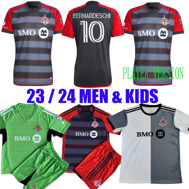 23 24 Toronto FC Soccer Jerseys 2023 2024 Home Away Third Green goalkeeper fans Player Version #10 BERNARDESCHI #21 INSIGNE Shirt #14 KAYE #21 OSORIO Football Uniform, Home player
23 24 Toronto FC Soccer Jerseys 2023 2024 Home Away Third Green goalkeeper fans Player Version #10 BERNARDESCHI #21 INSIGNE Shirt #14 KAYE #21 OSORIO Football Uniform, Home player