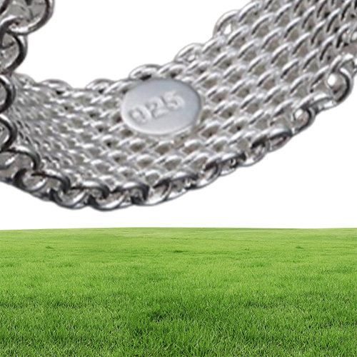 New European and American Ring Fashion Silver Plated Mesh Weaving Silver Jewelry Whole