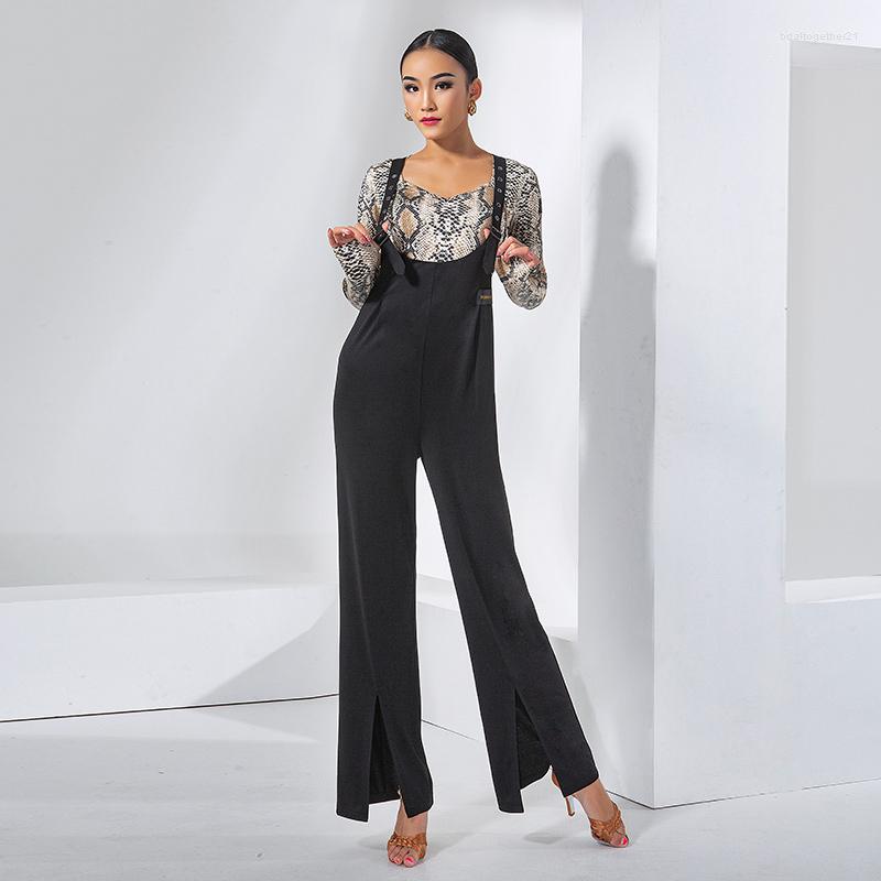 Stage Wear Latin Dance Pants Women'S High-Waisted Split Suspenders Trousers National Standard Performance Practice SL4720, Black
Stage Wear Latin Dance Pants Women'S High-Waisted Split Suspenders Trousers National Standard Performance Practice SL4720, Black