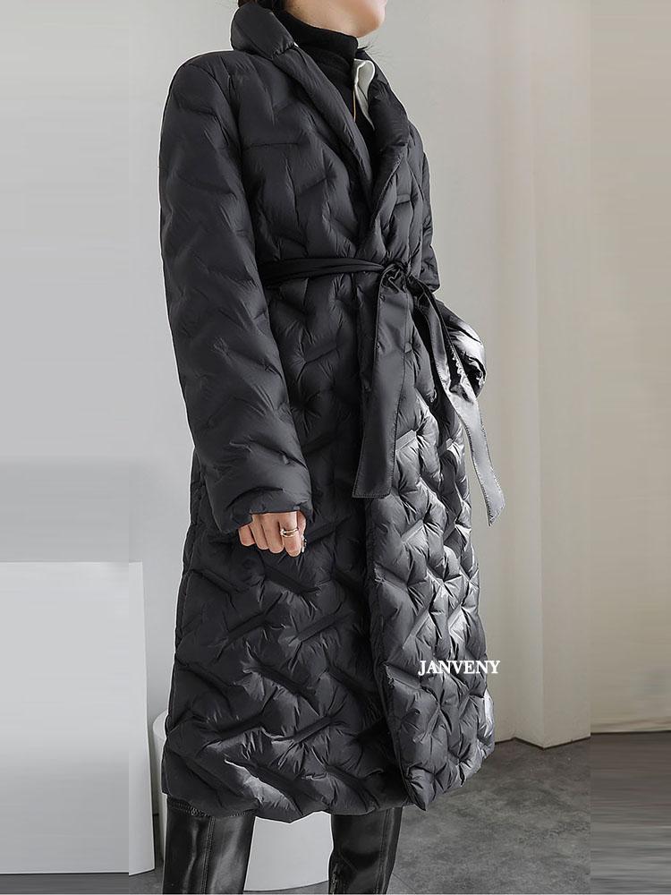 Parkas Janveny 2022 Fashion New Winter Over The Knee Puffer Coat Women Solid Soft Warm 90% White Duck Down Jacket With Belt Loose Parka, Beige
Parkas Janveny 2022 Fashion New Winter Over The Knee Puffer Coat Women Solid Soft Warm 90% White Duck Down Jacket With Belt Loose Parka, Beige