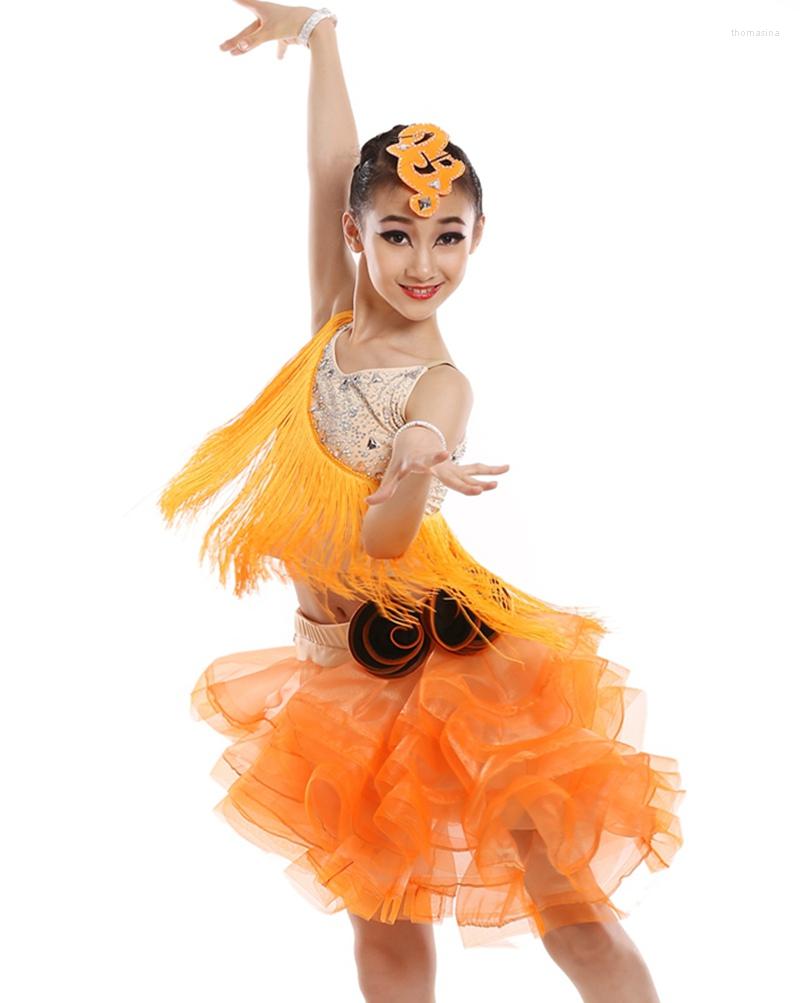 Stage Wear Customize Children Latin Dance Performance Costumes Professional Woman Tassel Sequined Rumba Samba Tango Competition Dress, Beige
Stage Wear Customize Children Latin Dance Performance Costumes Professional Woman Tassel Sequined Rumba Samba Tango Competition Dress, Beige