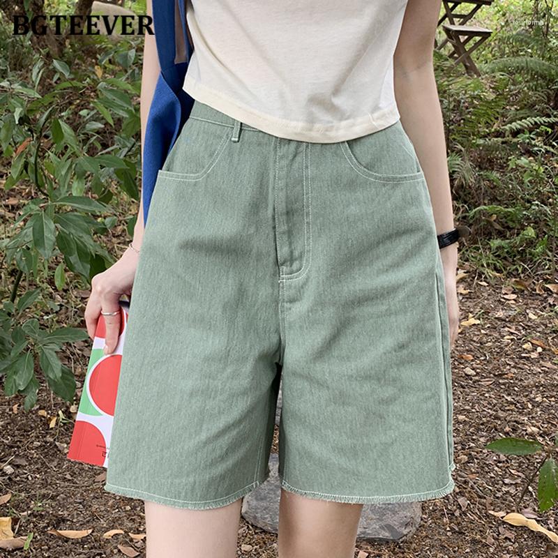Women' Shorts BGTEEVER Casual Loose Pockets Female Wide Leg Jeans Summer High Waist Single Button Ladies Solid Straight Denim 2023, Green
Women' Shorts BGTEEVER Casual Loose Pockets Female Wide Leg Jeans Summer High Waist Single Button Ladies Solid Straight Denim 2023, Green