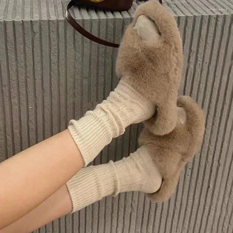 Winter Cashmere Wool Crew Socks For Men/Women Haruku Style, Long Thermal Streetwear
