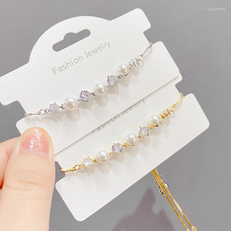 Charm Bracelets Bridal Wedding Zircon Bracelet Luxury Pearl 14k Gold-plated Crystal Women Jewelry Girl Holiday Gift
Charm Bracelets Bridal Wedding Zircon Bracelet Luxury Pearl 14k Gold-plated Crystal Women Jewelry Girl Holiday Gift