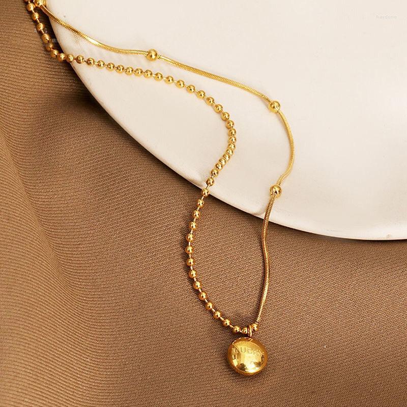 Necklace Earrings Set MEYRROYU Stainless Steel Gold Color Ball Bead Bracelet For Women 2023 Trend Romantic Party Gift Fashion Jewelry, Picture shown
Necklace Earrings Set MEYRROYU Stainless Steel Gold Color Ball Bead Bracelet For Women 2023 Trend Romantic Party Gift Fashion Jewelry, Picture shown