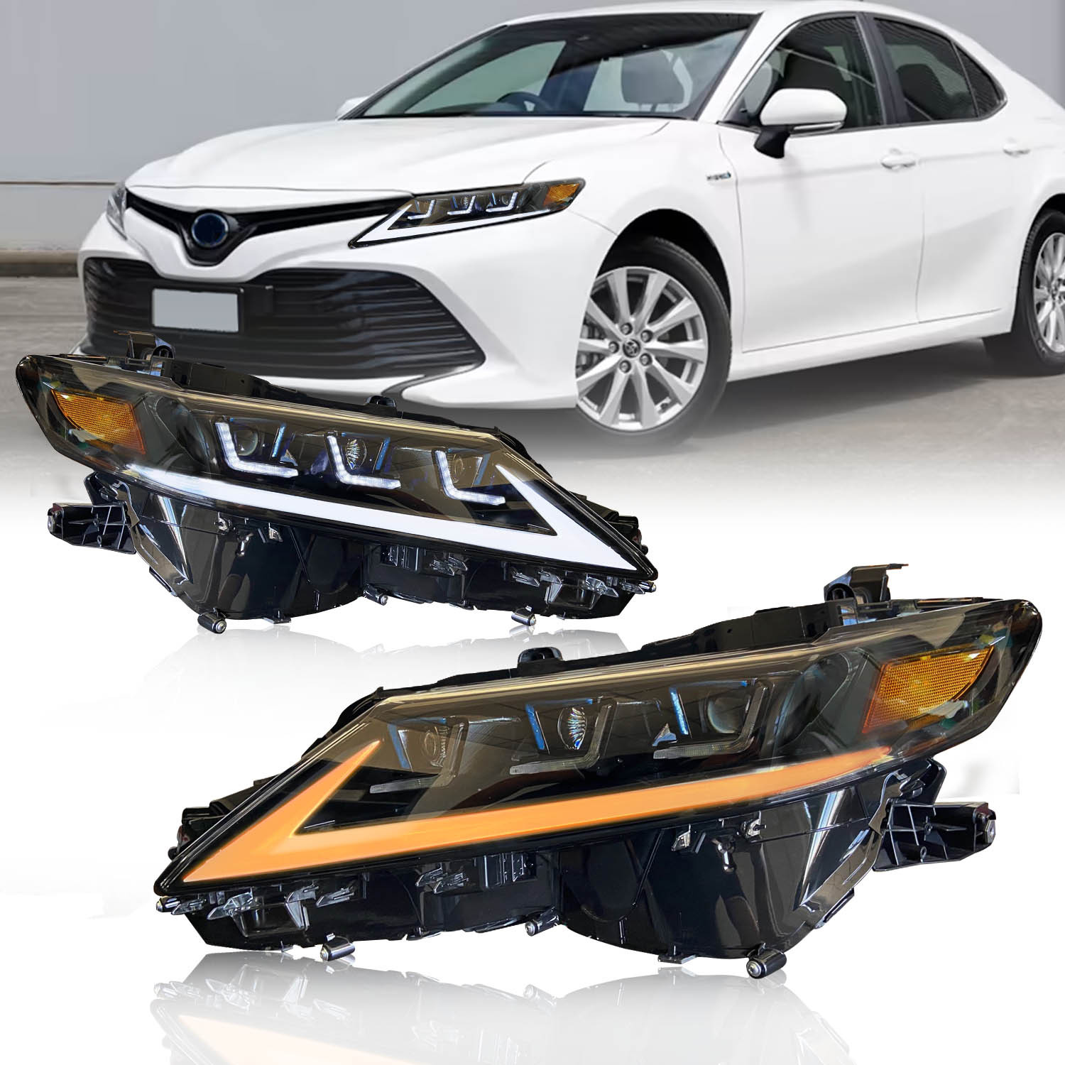 Headlights LED Lamp For Toyota Camry 20 18-2023 LED Headlight Signal Lights Turn High Low Car Lamp