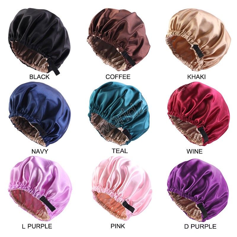 Double Layer Satin Bonnet with Stretch Tied Band Silk Turban Night Sleep Caps for Women Long Hair Care Shower Head Wrap Cover
Double Layer Satin Bonnet with Stretch Tied Band Silk Turban Night Sleep Caps for Women Long Hair Care Shower Head Wrap Cover