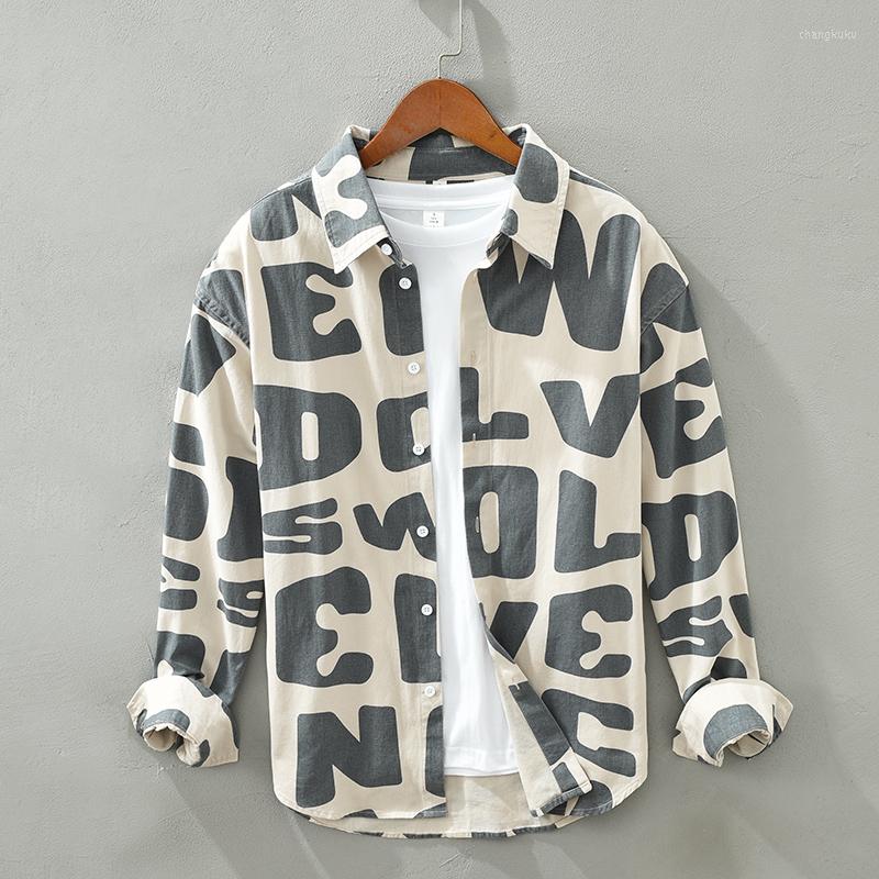 Men's Casual Shirts Designer Long Sleeve Pure Cotton Brand Men Shirt Fashion Printing Letter Comfortable Top Clothes Camisas De Hombre, Green
Men's Casual Shirts Designer Long Sleeve Pure Cotton Brand Men Shirt Fashion Printing Letter Comfortable Top Clothes Camisas De Hombre, Green