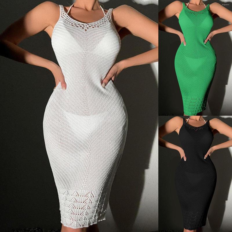 Women's Swimwear Women Sexy Hollow U Neck Halter Dress Knitted Beach Cover Up Bikini Wrap Skirt And, Green
Women's Swimwear Women Sexy Hollow U Neck Halter Dress Knitted Beach Cover Up Bikini Wrap Skirt And, Green