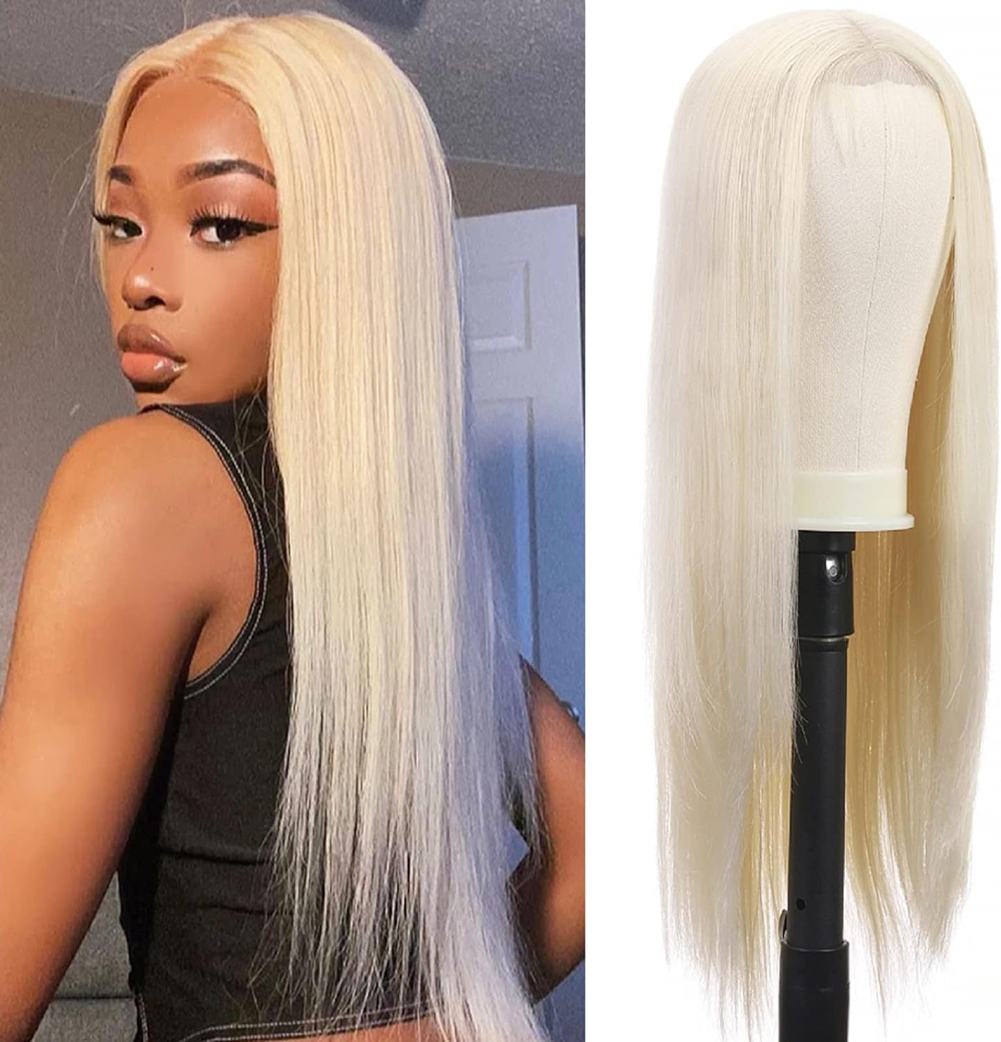 Full Lace Wigs 150% Density Indian Human Hair Body Wave 613 Color Blonde Straight Virgin Hair Mink Yirubeauty Wig Silky Straight