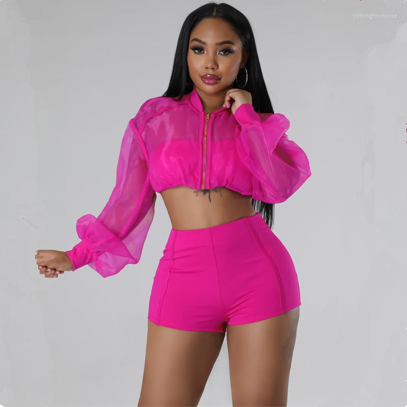Women' Tracksuits Women Sexy Two Piece Set Solid Zipper Mesh Patchwork Crop Tops And Tight Shorts Elegant Party Tracksuit Outfits, Black
Women' Tracksuits Women Sexy Two Piece Set Solid Zipper Mesh Patchwork Crop Tops And Tight Shorts Elegant Party Tracksuit Outfits, Black