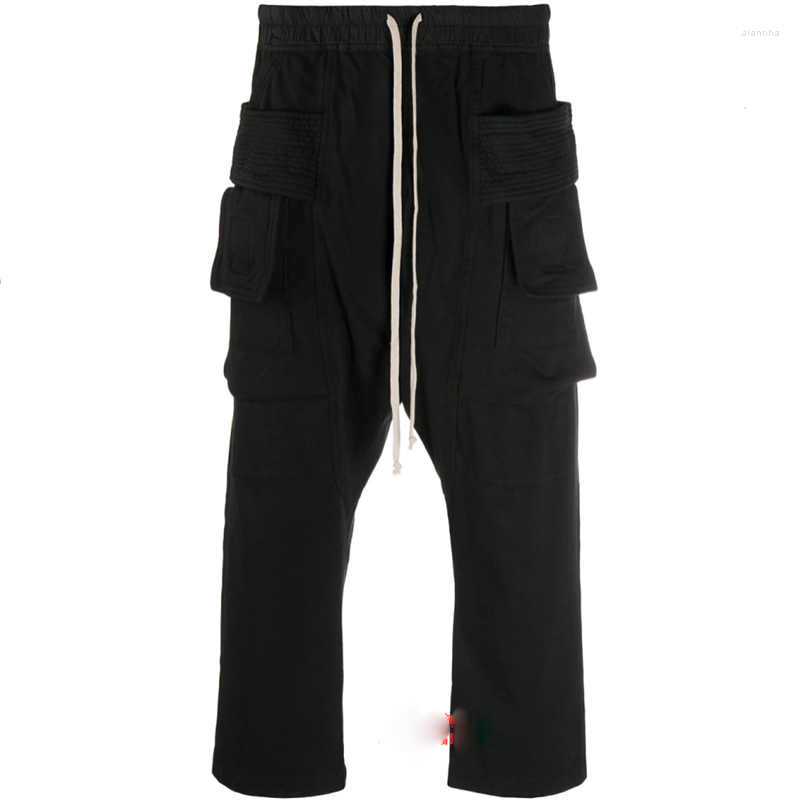 Men's Pants Men's Nine-Quarter Straight Casual Spring And Autumn Black Elastic Waist White Rope Design Pocket Overalls
Men's Pants Men's Nine-Quarter Straight Casual Spring And Autumn Black Elastic Waist White Rope Design Pocket Overalls