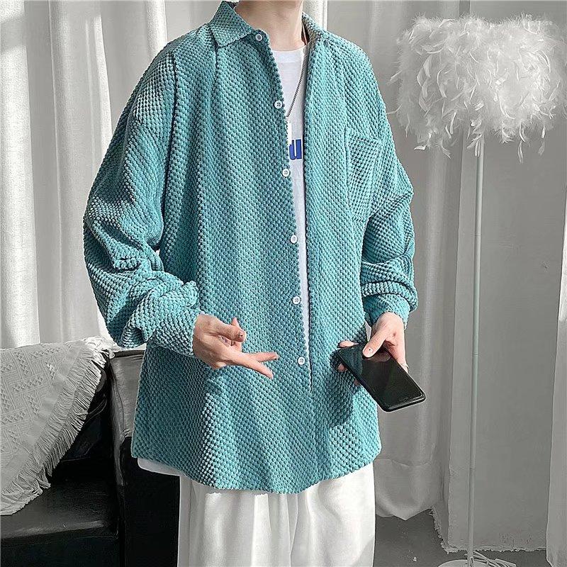 Men's Casual Shirts Mens Corduroy Long Sleeve Korean Fashion Oversize Blouses, Black
Men's Casual Shirts Mens Corduroy Long Sleeve Korean Fashion Oversize Blouses, Black