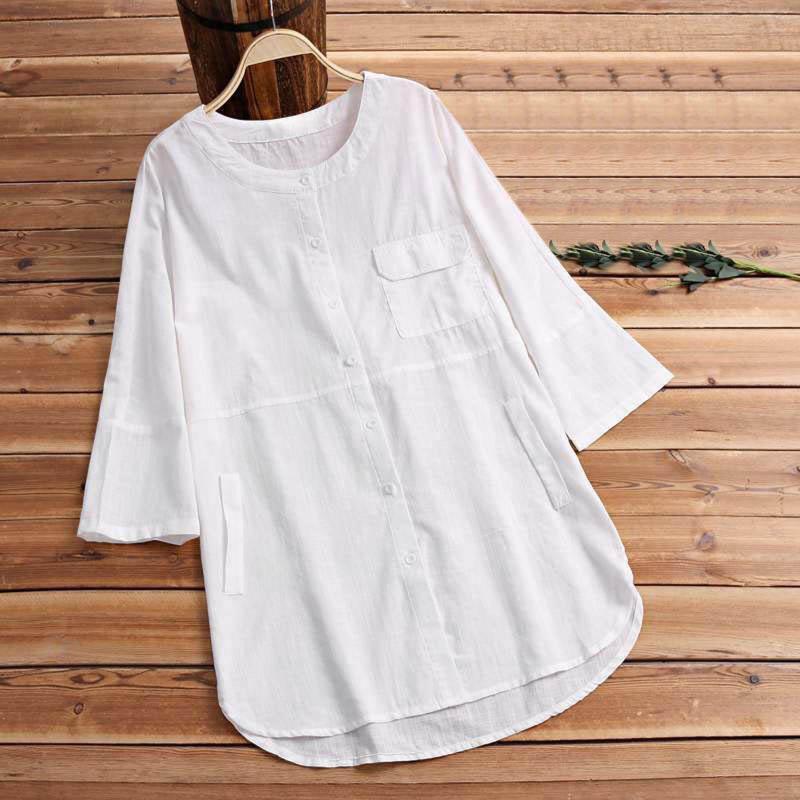 Women' Blouses Vintage Solid Summer Shirt Women Cotton Linen Tops Autumn Long Sleeve Oversize Lady Office Blouse Checked Shirts Blusa, Khaki
Women' Blouses Vintage Solid Summer Shirt Women Cotton Linen Tops Autumn Long Sleeve Oversize Lady Office Blouse Checked Shirts Blusa, Khaki