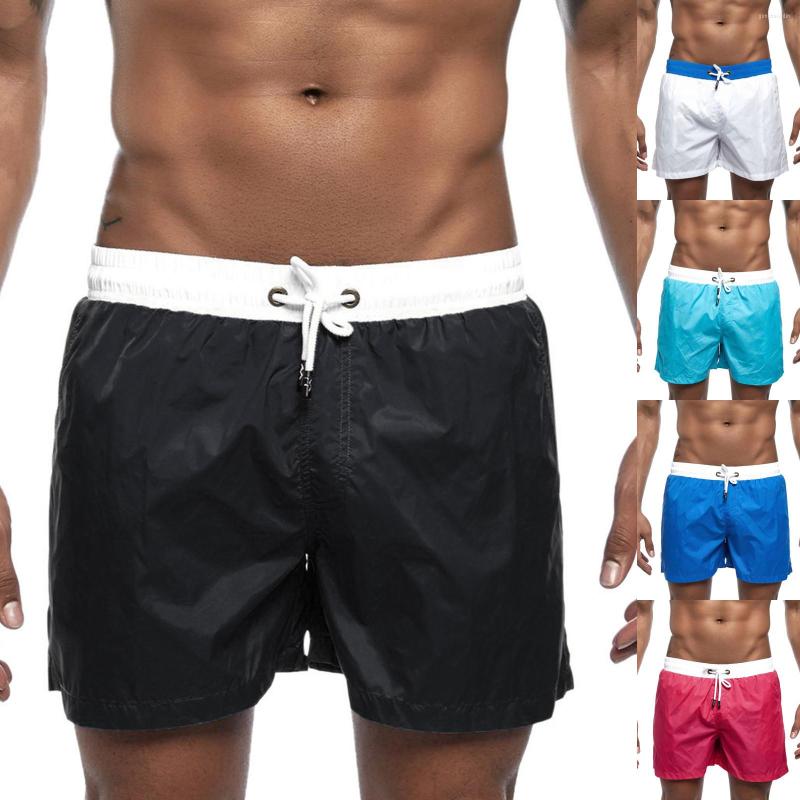 Men's Swimwear Summer Shorts Swim Trunks Drawstring Splicing Sports Pants Swimming Trousers Beach Board Surfing, Black
Men's Swimwear Summer Shorts Swim Trunks Drawstring Splicing Sports Pants Swimming Trousers Beach Board Surfing, Black