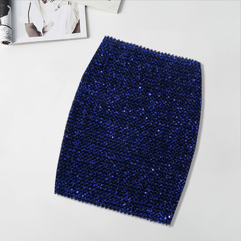 Skirts High Waist Sparkling Sequin Skirt Elegance Autumn Women Sexy Buttock Short Aline Skinny Office Bodycon Pencil Wrap 230420