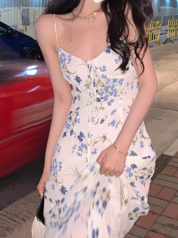 Casual Dresses Flowers Romantic Spring Floral Strap Top/Dress Woman Fashion Printed Long Dress Beach Elegant, Only top
Casual Dresses Flowers Romantic Spring Floral Strap Top/Dress Woman Fashion Printed Long Dress Beach Elegant, Only top