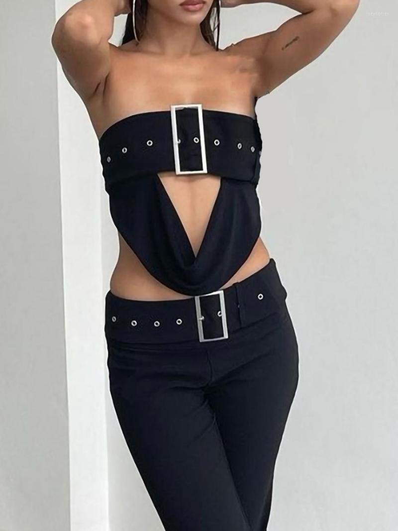 Women' Tanks Women Tube Top 2023 Sexy Strapless Backless Buckled Draped Solid Summer Ladies Vest For Club Party -L, Black
Women' Tanks Women Tube Top 2023 Sexy Strapless Backless Buckled Draped Solid Summer Ladies Vest For Club Party -L, Black