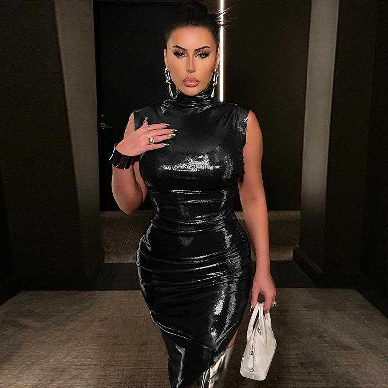 Style Womens Clothing Winter Fashion Dress Solid Color Imitation Leather Slim, Black
Style Womens Clothing Winter Fashion Dress Solid Color Imitation Leather Slim, Black