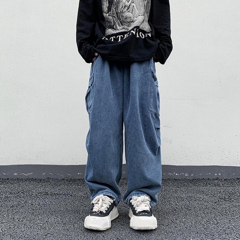 Men' Jeans Pockets Men' Autumn High Street Drawstring Casual Male Staight Wide Leg Wasit Denim Trousers 2023, Socks
Men' Jeans Pockets Men' Autumn High Street Drawstring Casual Male Staight Wide Leg Wasit Denim Trousers 2023, Socks