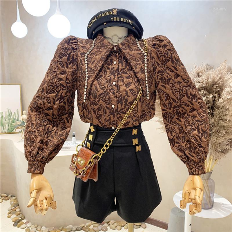 Women's Blouses High Quality Polo Collar Diamond White Shirt Women's Autumn 2023 Three-dimensional Carved Western Elegant Fashion Top, Photo color
Women's Blouses High Quality Polo Collar Diamond White Shirt Women's Autumn 2023 Three-dimensional Carved Western Elegant Fashion Top, Photo color
