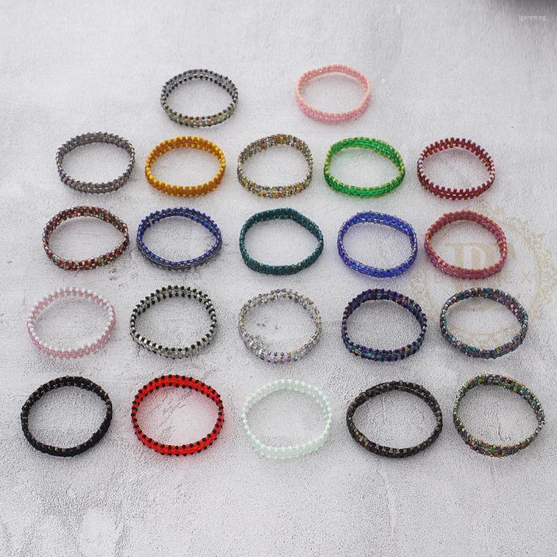 Strand One Fashion Jewelry Bracelet With Japanese Miyuki Tila Glass Beads Elastic Cord - 54mm (BE173)
Strand One Fashion Jewelry Bracelet With Japanese Miyuki Tila Glass Beads Elastic Cord - 54mm (BE173)
