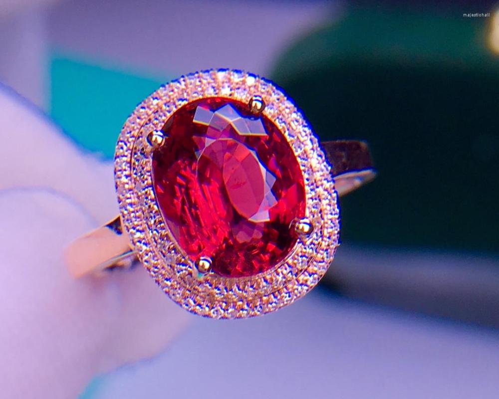 Cluster Rings E516 Fine Jewelry Real 18K Rose Gold AU750 Natural Red Tourmaline Gemstone 2.8ct Female For Women Ring
Cluster Rings E516 Fine Jewelry Real 18K Rose Gold AU750 Natural Red Tourmaline Gemstone 2.8ct Female For Women Ring
