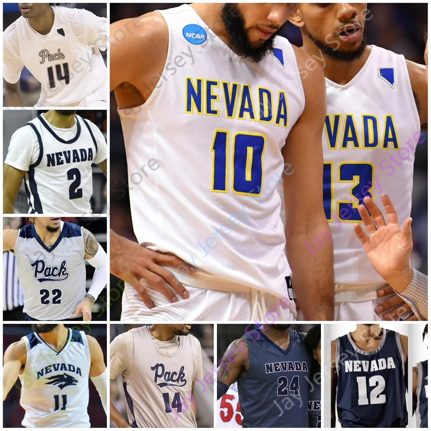 Nevada Wolf Pack Basketball Jersey NCAA College Johnson Jalen Harris Drew Nisre Zouzoua Zane Meeks Reyes K.J. Hymes Robinson McGee Sessions, White iv
Nevada Wolf Pack Basketball Jersey NCAA College Johnson Jalen Harris Drew Nisre Zouzoua Zane Meeks Reyes K.J. Hymes Robinson McGee Sessions, White iv