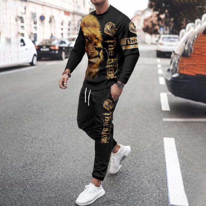 Men' Tracksuits Men Clothing Lion Set Outfits Long Sleeve Shirt Sets Casual 2 Pieces Man 3d Print Oversized T-shirt Suit Sportswear, Tc1096
Men' Tracksuits Men Clothing Lion Set Outfits Long Sleeve Shirt Sets Casual 2 Pieces Man 3d Print Oversized T-shirt Suit Sportswear, Tc1096