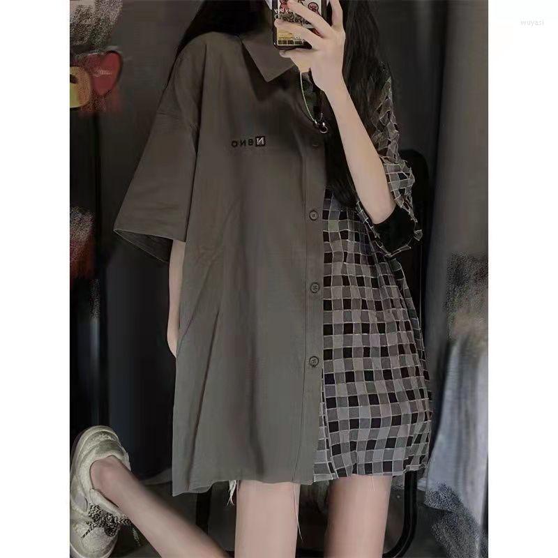 Women's Blouses XEJ Plaid Shirt Blouse Woman Collection 2023 Chic Elegant For Women Oversize Shirts Tunics, Gray
Women's Blouses XEJ Plaid Shirt Blouse Woman Collection 2023 Chic Elegant For Women Oversize Shirts Tunics, Gray
