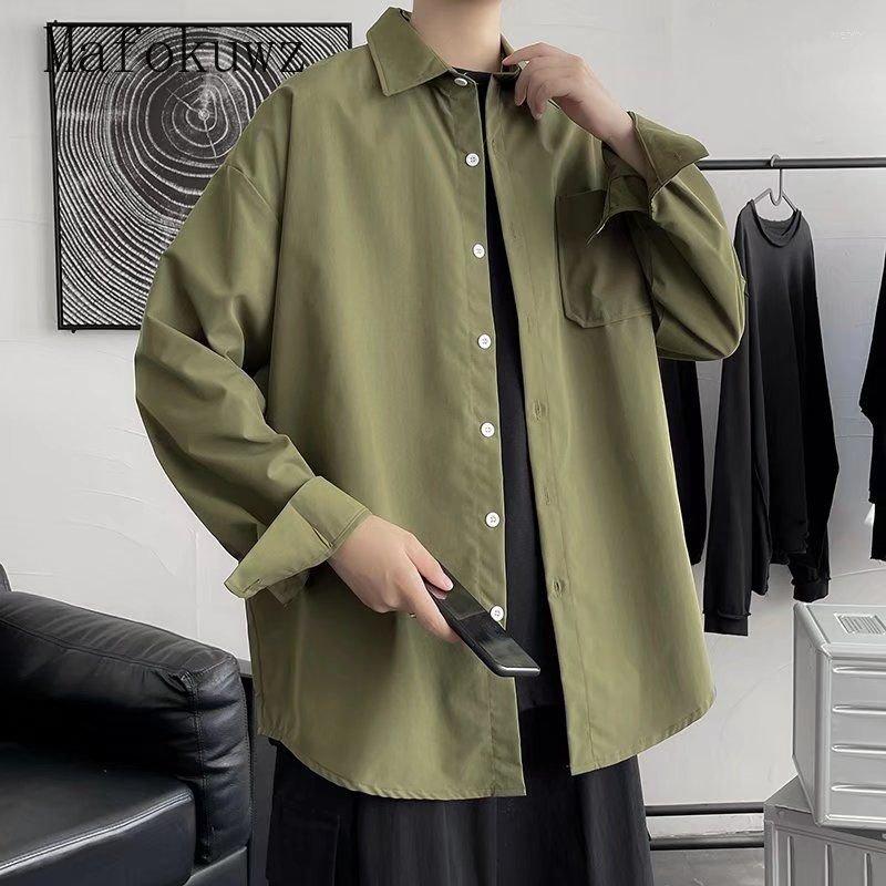 Men's Casual Shirts Mafokuwz Harajuku Solid Long Sleeved Shirt Men's Spring Autumn Trend Loose Blouse Top High-end Sense Niche Jacket, Yc18 black
Men's Casual Shirts Mafokuwz Harajuku Solid Long Sleeved Shirt Men's Spring Autumn Trend Loose Blouse Top High-end Sense Niche Jacket, Yc18 black