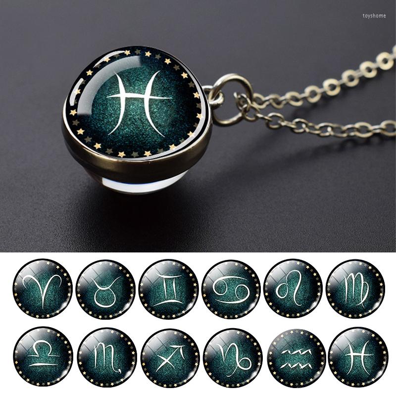Pendant Necklaces Fashion 12 Constellation Glass Ball Necklace Zodiac Sign For Men Women Birthday Gift
Pendant Necklaces Fashion 12 Constellation Glass Ball Necklace Zodiac Sign For Men Women Birthday Gift