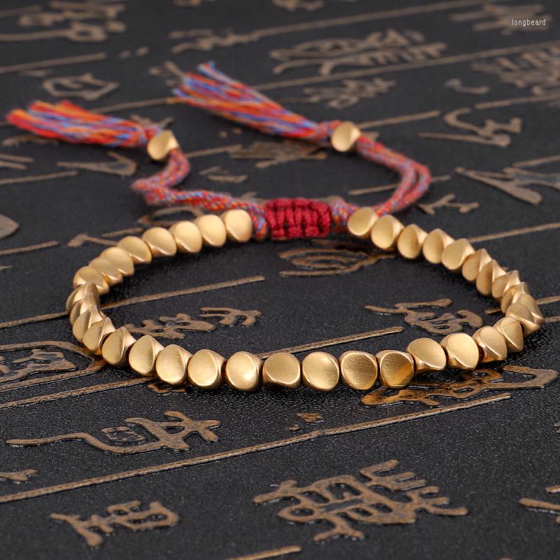 Charm Bracelets Handmade Tibetan Buddhist Braided Thread Cotton Copper Beads Lucky Rope For Women Men Adjustable Size Knots
Charm Bracelets Handmade Tibetan Buddhist Braided Thread Cotton Copper Beads Lucky Rope For Women Men Adjustable Size Knots