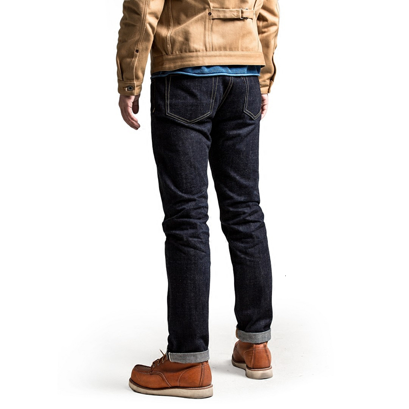 Mens Jeans SD1070001 RockCanRoll Read Description! Heavy Weight Indigo Selvage Unwashed Pants Unsanforised Thick Raw Denim Jean 17oz 230420