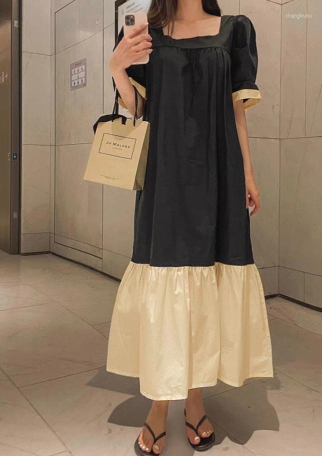 Casual Dresses Chic Puff Sleeve Square Collar Dress Women Loose Female Korean 2023 Summer Midi Party Streetwear Vestidos S818, Beige
Casual Dresses Chic Puff Sleeve Square Collar Dress Women Loose Female Korean 2023 Summer Midi Party Streetwear Vestidos S818, Beige