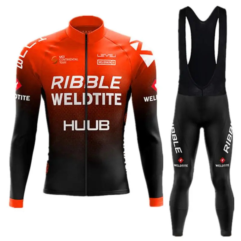 Cycling Jersey Sets HUUB Spring /Autumn Long Sleeve Cycling Jersey Set MTB Bicycle Clothing Maillot Ropa Ciclismo Mans Bike Clothes Cycling Set 231120