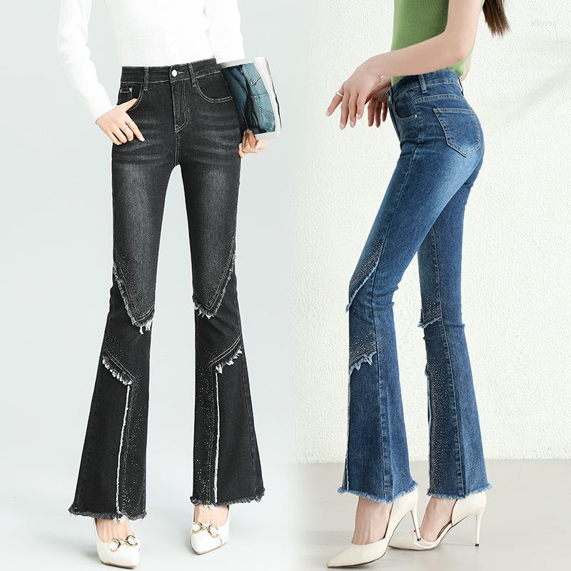 Women's Jeans Elegant Women Fashion Chic Stretch Slim Micro Flare Pants Denim High Waist 2023 Spring Summer Outfits Casual Jean Trousers, Blue
Women's Jeans Elegant Women Fashion Chic Stretch Slim Micro Flare Pants Denim High Waist 2023 Spring Summer Outfits Casual Jean Trousers, Blue
