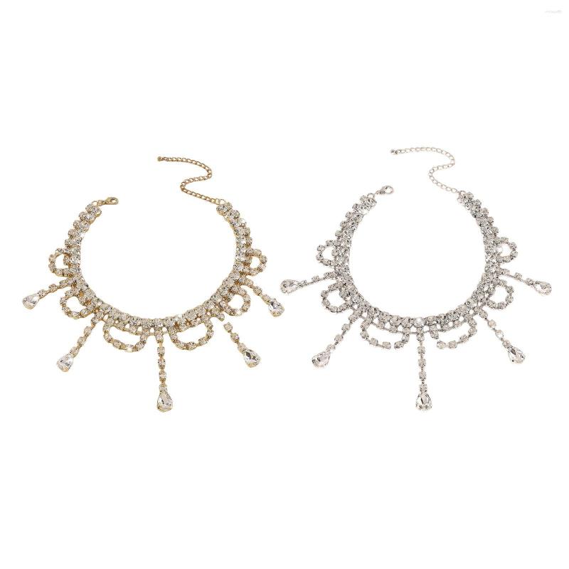 Chains Necklace Pendant Decoration Exquisite For Prom Bridal Women