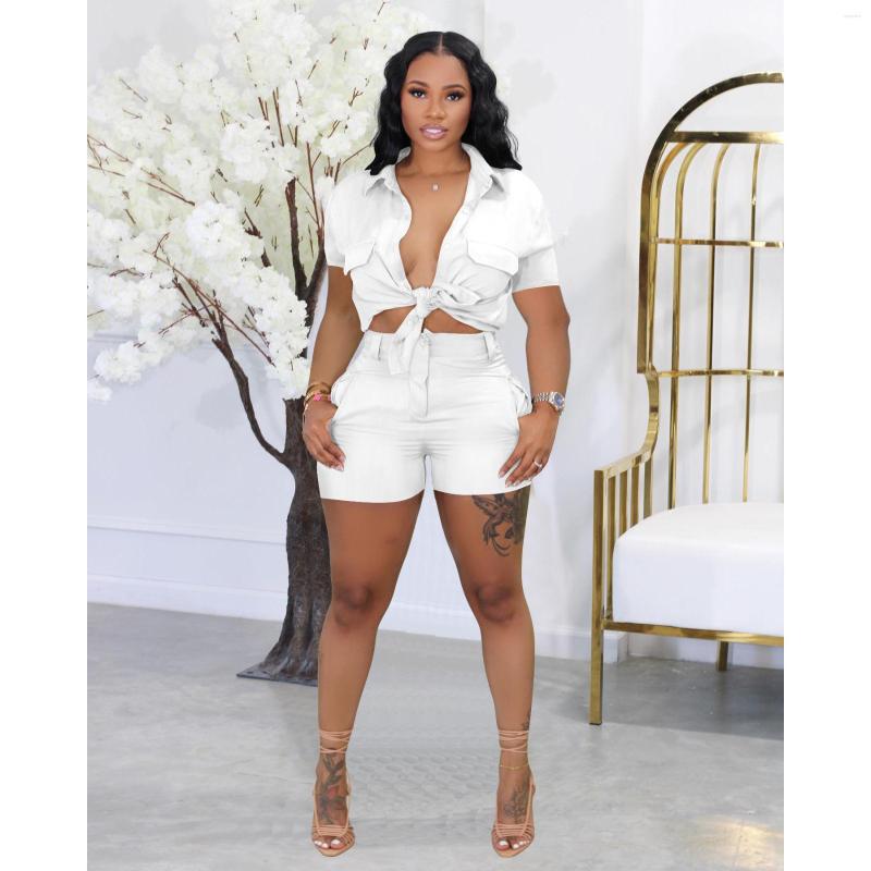 Women's Tracksuits 2023 Women's Fashion Wear Casual Solid Color Shirt Buckle Lapel Short Sleeve Shorts Two-Piece Set, Khaki color
Women's Tracksuits 2023 Women's Fashion Wear Casual Solid Color Shirt Buckle Lapel Short Sleeve Shorts Two-Piece Set, Khaki color
