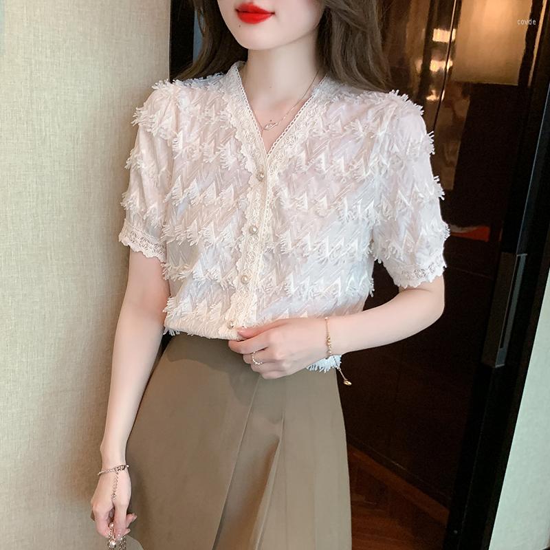 Women' Blouses Elegant Ladies Shirts Fashion Women' 2023 Spring Summer Short Sleeve Tops Blusas Mujer, Apricot
Women' Blouses Elegant Ladies Shirts Fashion Women' 2023 Spring Summer Short Sleeve Tops Blusas Mujer, Apricot